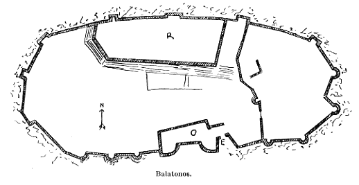 Plan du château de Balotonos