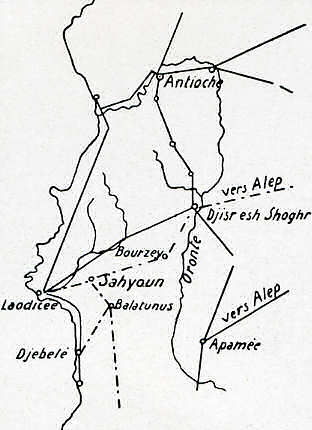 Routes de la région d'antioche