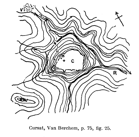 Plan du château de Cursat