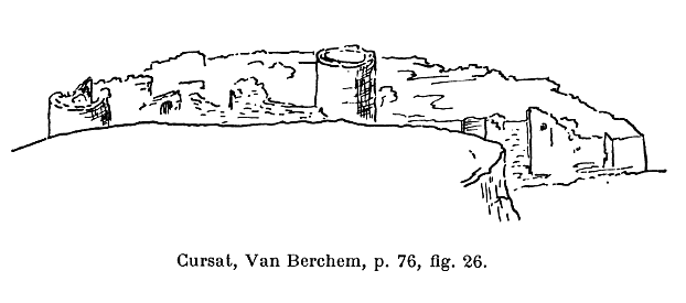 Plan du château de Cursat