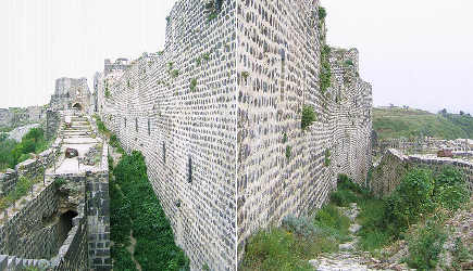 Double enceinte du château de Margat