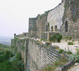 Front Est du château de Margat