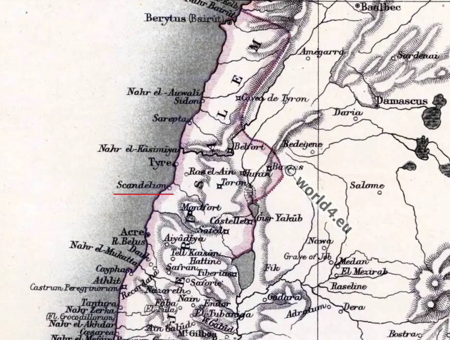 Scandelion, localisation